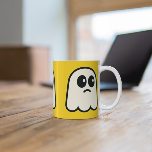 Cute Ghost Mug - Funny Yellow Coffee Cup - Image 6