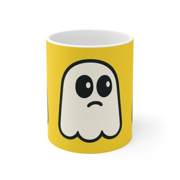 Cute Ghost Mug - Funny Yellow Coffee Cup