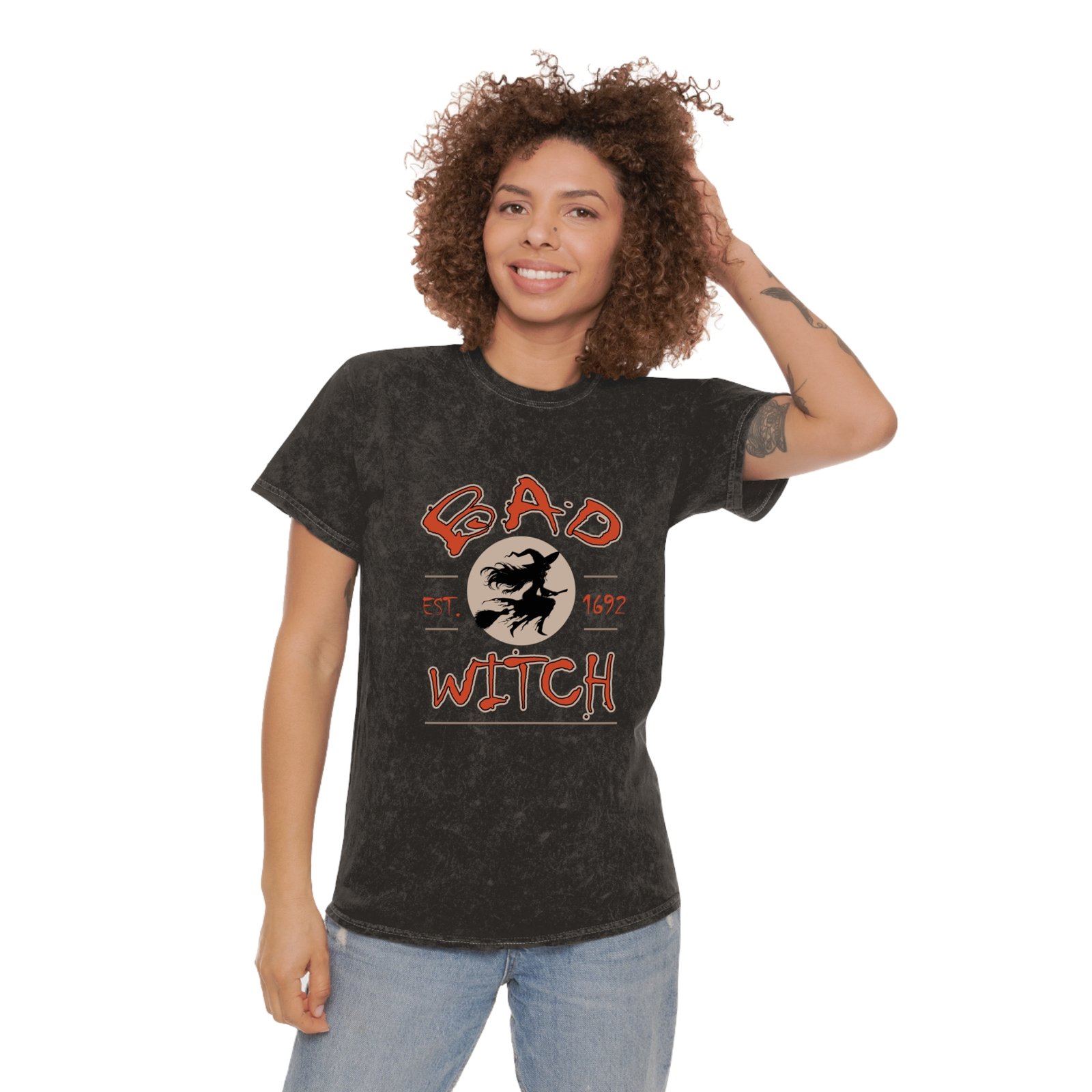 Bad Witch Halloween Graphic T-Shirt