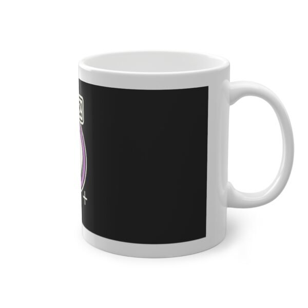 Black Mug with Purple Smile Face – NICE! - Image 4