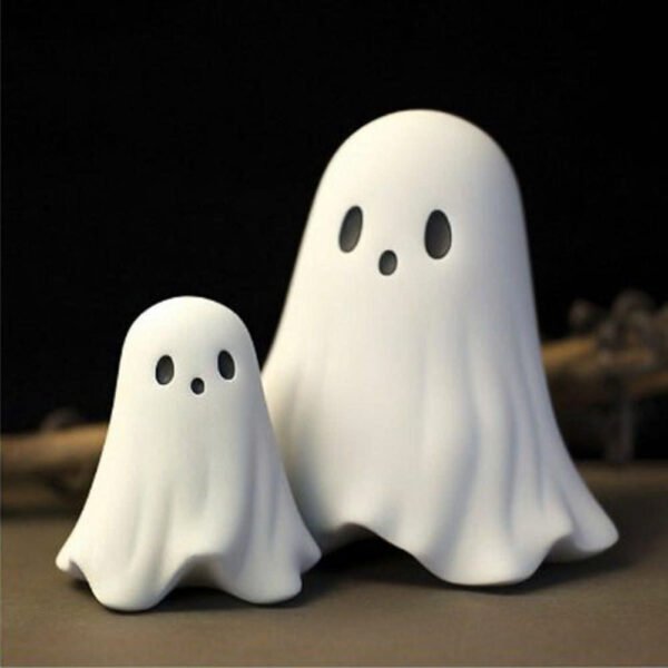 White Ghost Figurines – Halloween Decor
