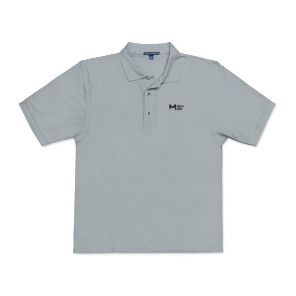 Modern Meows Gray Polo for Cat Lovers