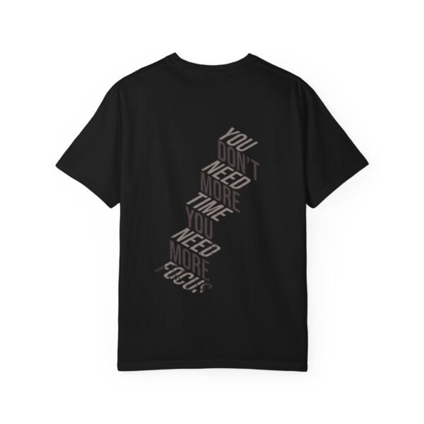 More Focus” Motivational Black T-Shirt - Image 2