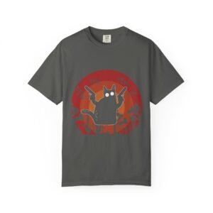 “Pew Pew Cat” Funny Graphic T-Shirt