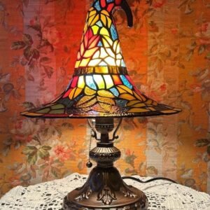Vintage Witch Hat Light – Halloween Table Decor