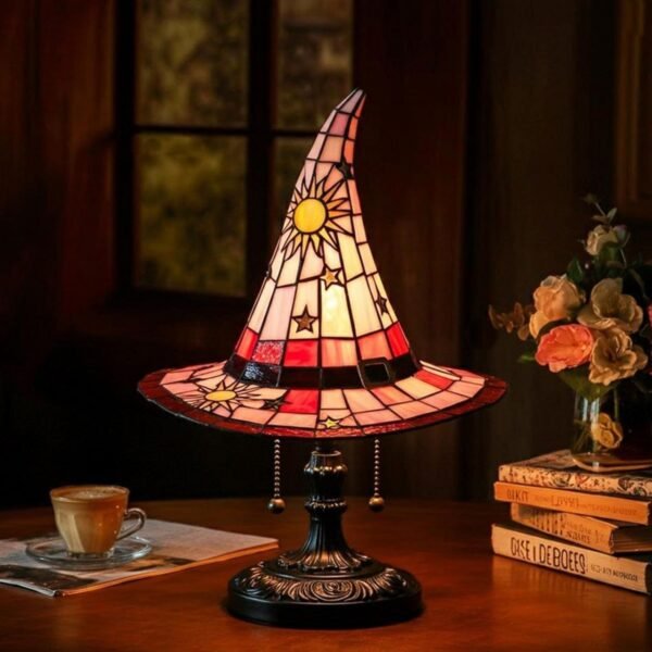 Vintage Witch Hat Light – Halloween Table Decor - Image 4
