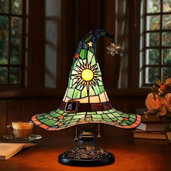 Vintage Witch Hat Light – Halloween Table Decor - Image 2