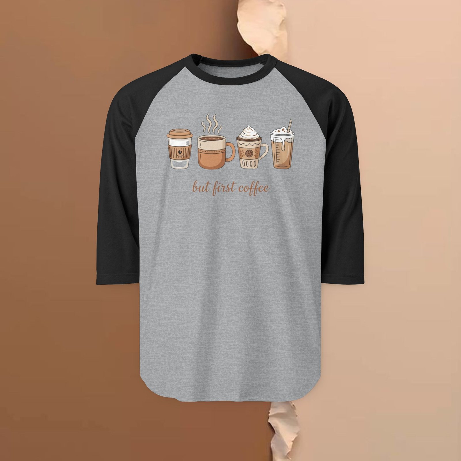 But First Coffee – Unisex 3/4 Sleeve - Image 10