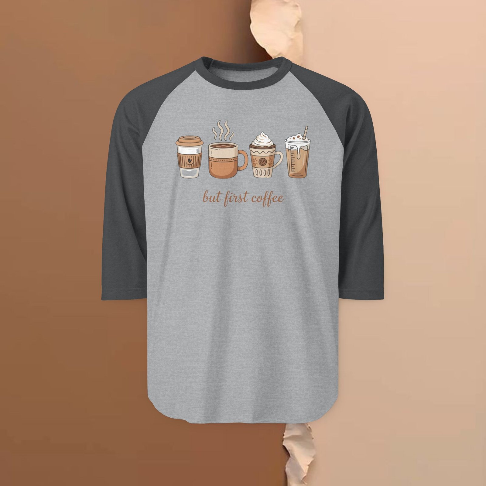 But First Coffee – Unisex 3/4 Sleeve - Image 9