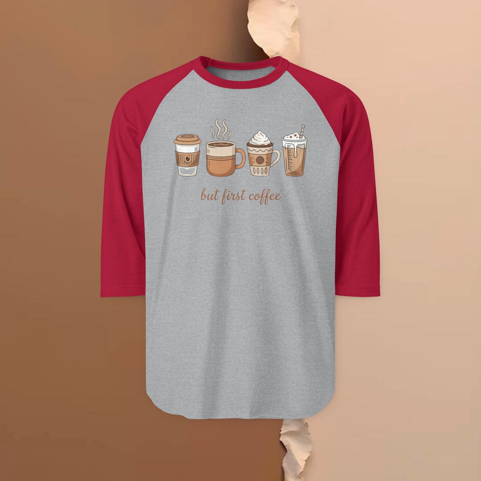 But First Coffee – Unisex 3/4 Sleeve - Image 8