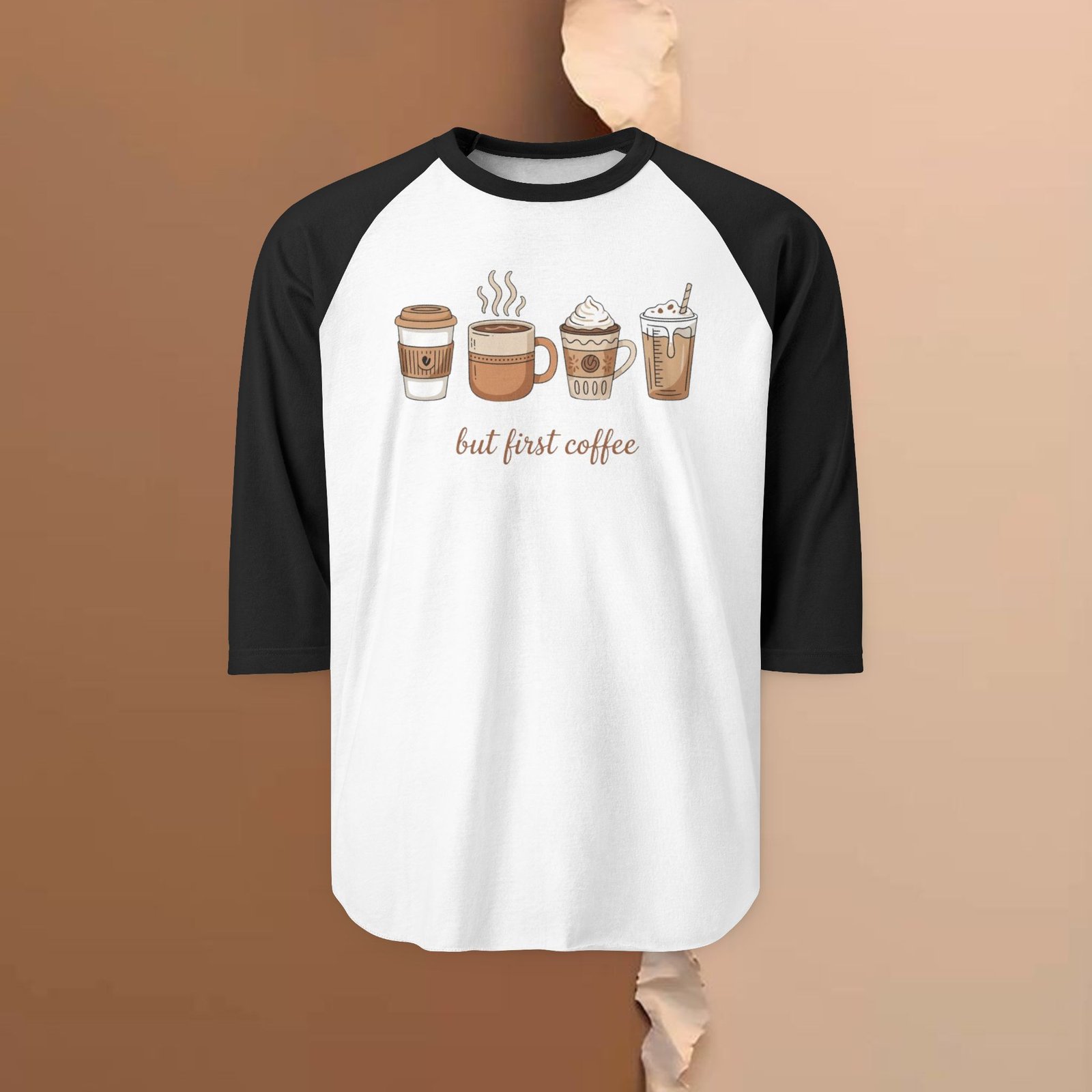 But First Coffee – Unisex 3/4 Sleeve - Image 7
