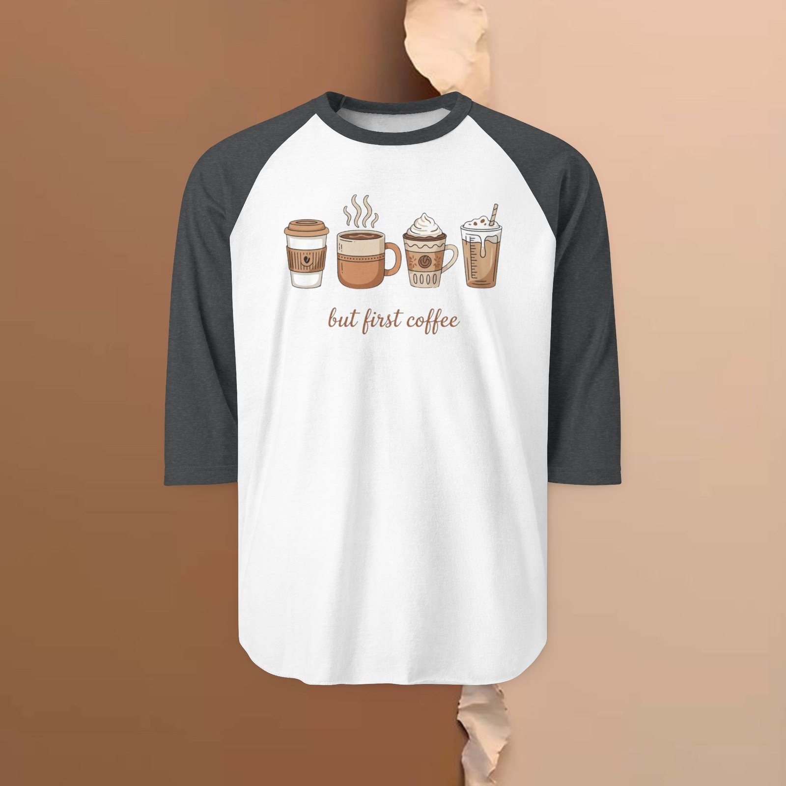 But First Coffee – Unisex 3/4 Sleeve - Image 6