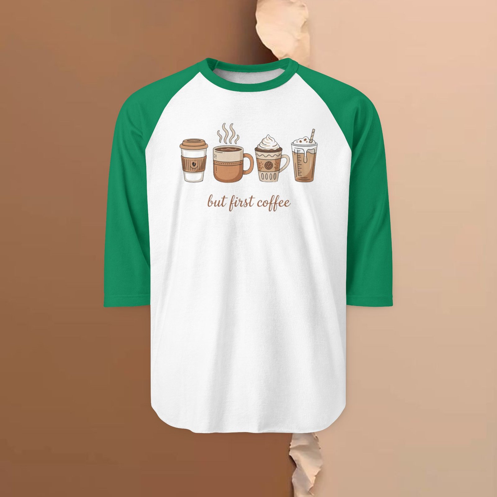 But First Coffee – Unisex 3/4 Sleeve - Image 5