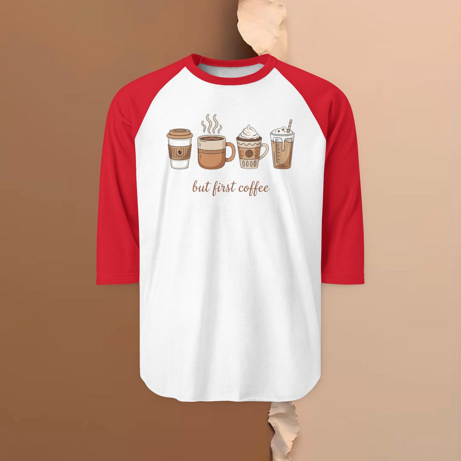But First Coffee – Unisex 3/4 Sleeve - Image 3