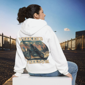 Weekend Freedom Motorcycle Hoodie β Retro Biker Sweatshirt