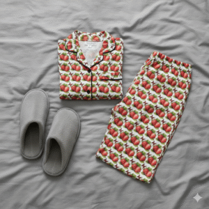 Gemini_Generated_Image_khukvqkhukvqkhuk Cute Strawberry Long Sleeve Pajama Set